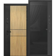 Дверь входная Ferroni 9 СМ SMART 2 ЧЕРНОЕ СТЕКЛО, Муар черный - Сатин черный Дверь входная Ferroni 9 СМ SMART 2 ЧЕРНОЕ СТЕКЛО, Муар черный - Сатин черный